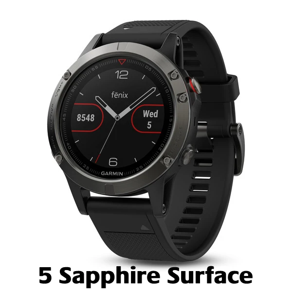 Garmin fenix 5/fenix 5S/fenix 5x gps мультиспортивные умные часы Триатлон Велосипедный спорт Бег Плавание Туризм велосипедные часы - Цвет: 5 sapphire surface