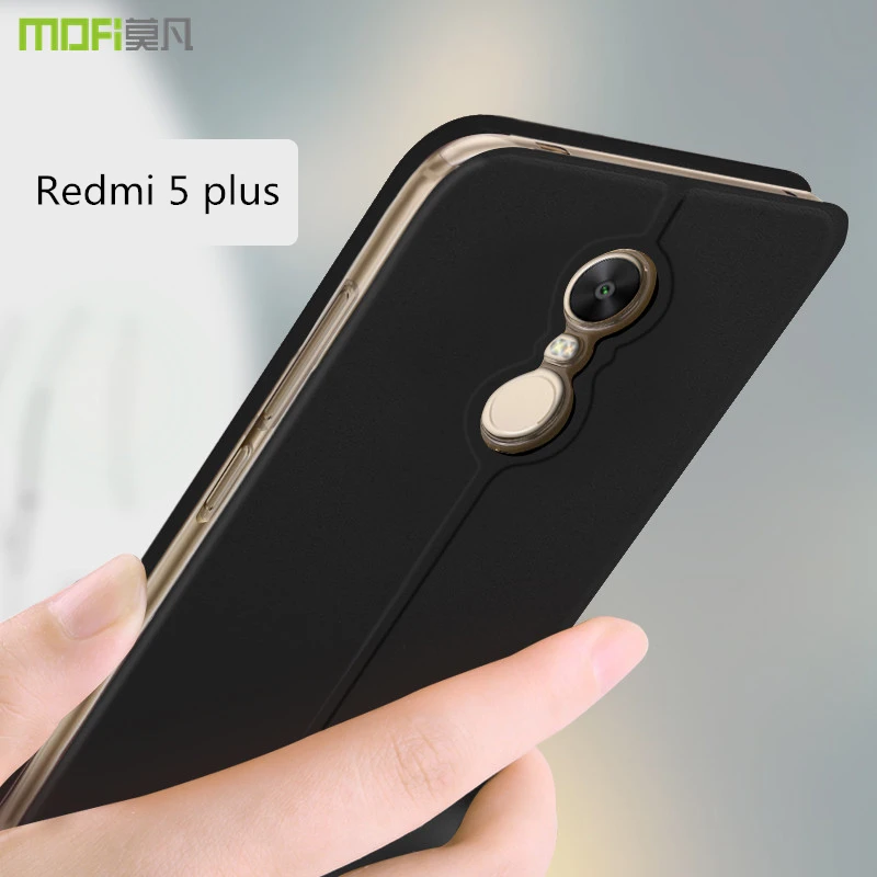 Чехол-книжка для xiaomi redmi 5 plus, флип-чехол Mofi для xiaomi redmi 5 plus, чехол-подставка, чехол-книжка, чехол для redmi 5 plus