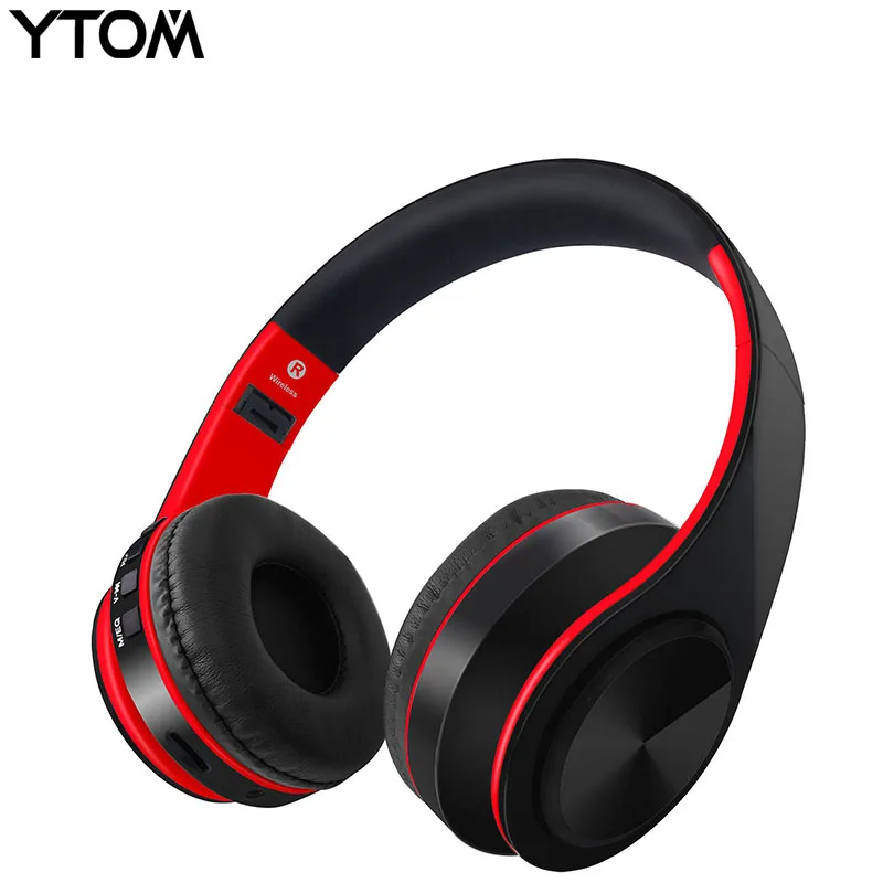

YTOM Fashion HOT sale Bluetooth headset headphones Foldable wireless headset earphone with mic for phone xiaomi iphone earbuds
