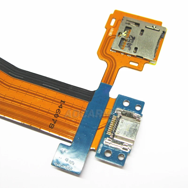 Aocarmo usb зарядный порт Micro считыватель SD карт гибкий кабель для Samsung Galaxy Tab S 10,5 SM-T800