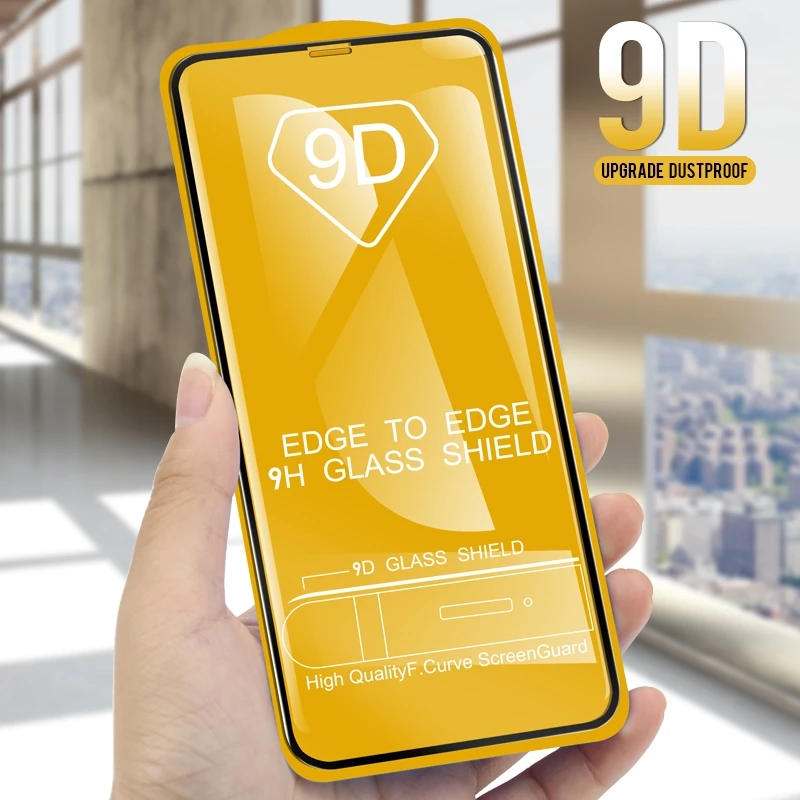 9D закаленное стекло с изогнутыми краями для iphone 7 8 6 6s plus защитная пленка экрана
