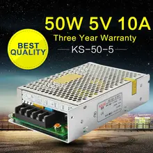 5V Power Supply 10A 50W AC-DC 220V to 5V Switching Power Supply for Led Strip 3D Printers Repeater VHF Ham Radio 100% Authentic