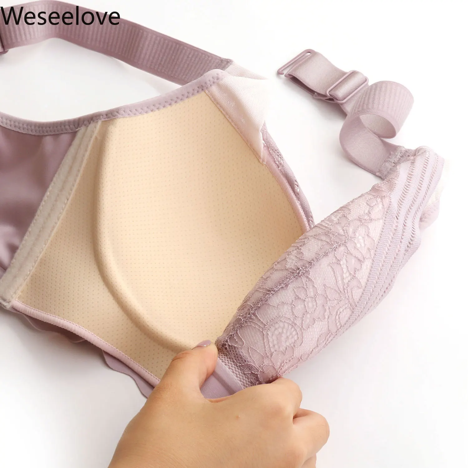 Женское нижнее белье weselove комфортное кружевное без косточек 3/4