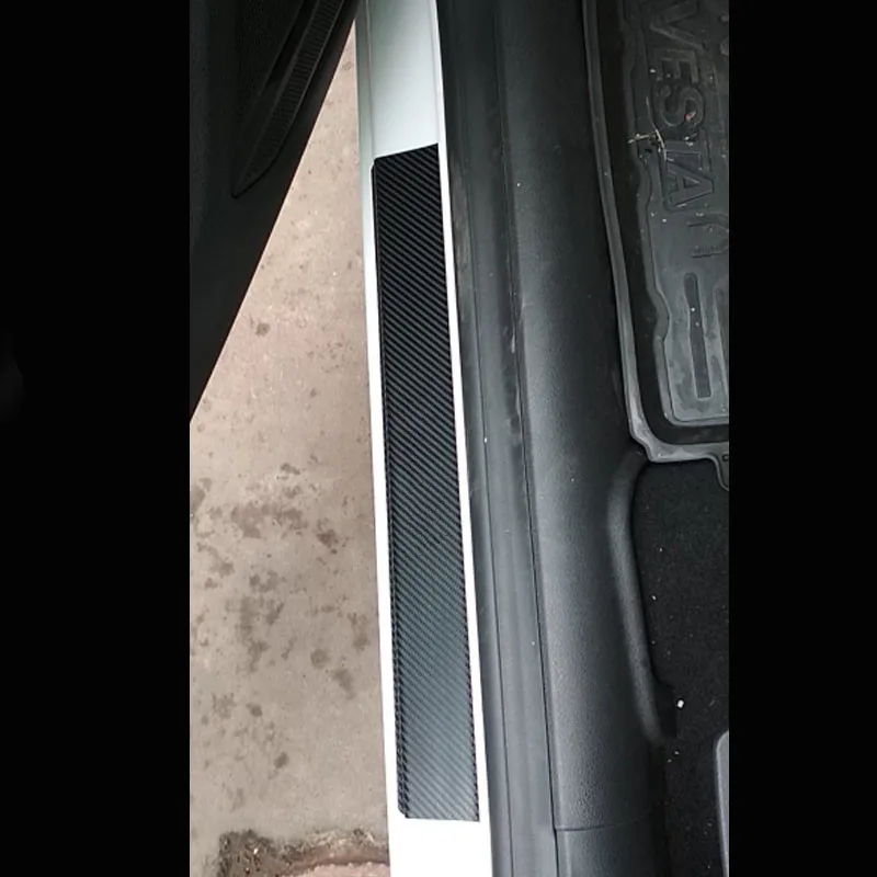 

Carbon Fiber Sill Sticker Auto Door Protection For Hyundai Solaris Verna i25 Accent Grand Avega 2011 2012 2013 2014 2015 2016