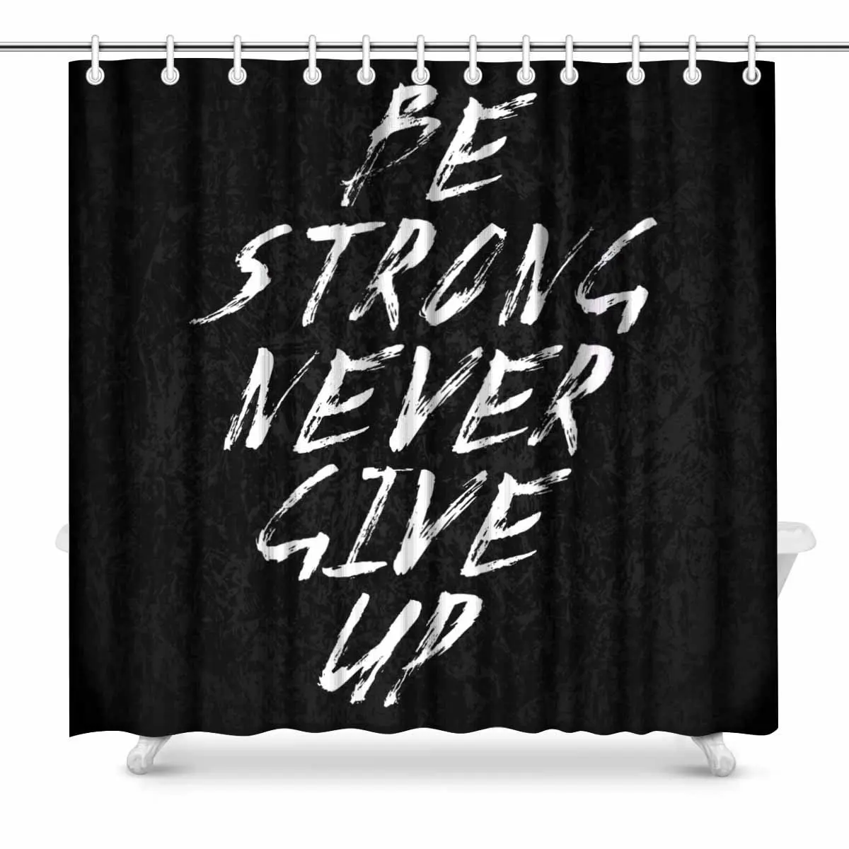 Aplysia Be Strong Never Give Up Motivational Quote Typographical
