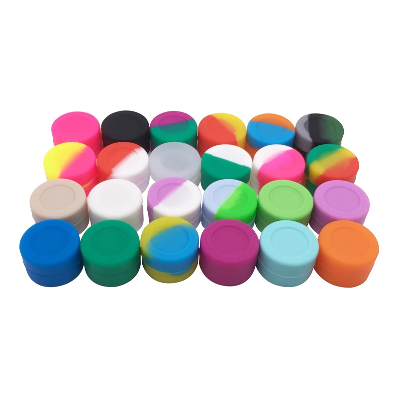 New Arrived Oil Slick Small Silicone Jars Dab Wax Container Butane Oil