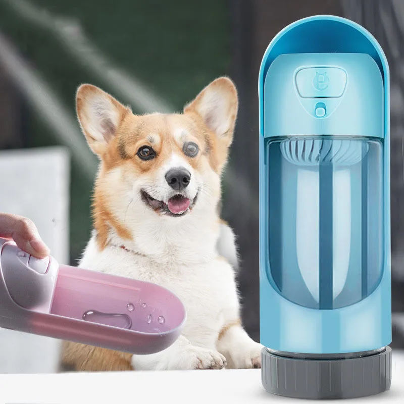 

300ml Portable Dog Water Bottle BPA Free Travel Puppy Cat Drinking Bowl Outdoor Pet Water Dispenser Feeder for Dogs Cats