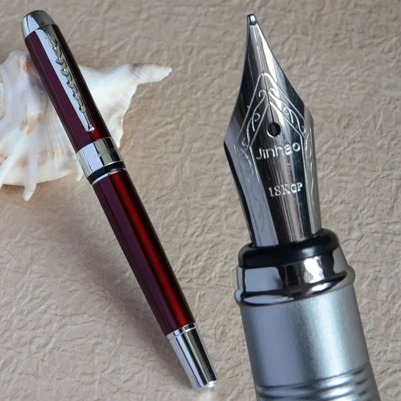 Pen as picture show Авторучка Средний NIB JINHAO 250 вино и золотой 12 цветов черный синий красный оранжевый желтый серебряный 12 на выбор - Цвет: Pen as picture show