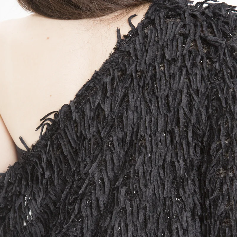 Kimono Cardigan Winter Warm Long Cardigan Women Sweater Knitted Pull Femme Hiver 2019 Korean Oversized Tassel Sweaters Black Red Kimono Cardigan Winter Warm Long Cardigan Women Sweater Knitted Pull Femme Hiver 2019 Korean Oversized Tassel Sweaters Black Red