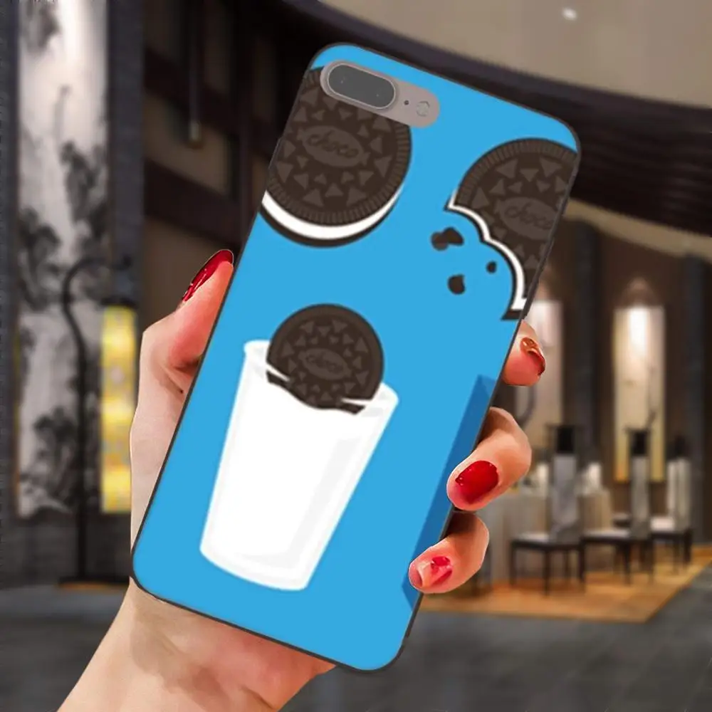 Синий черный белый печенье Oreo для Huawei Honor 5A 6A 6C 7A 7C 7X 8A 8C 8X 9 10 P8 P9 P10 P20 P30 Mini Lite Plus