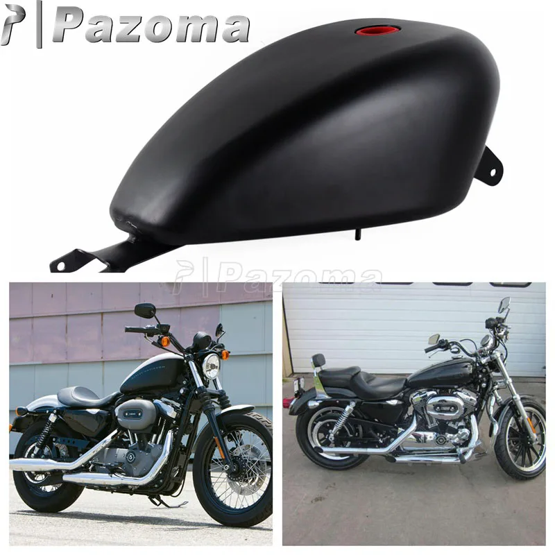 Мотоциклетный черный бензиновый топливный бак EFI на 3 галлонов Для Harley Sportster XL 1200