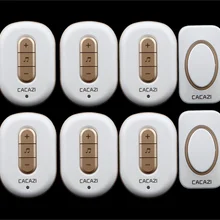 2 передатчик+ 6 Приемник Беспроводной Дверной Звонок С Дистанционным Управлением Musical 48 Tunes Digtal doorchime