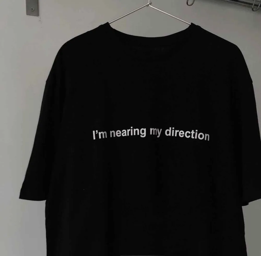 

Skuggnas i'm nearing my direction t shirt Short Sleeve Fashion Tumblr Tees Black t shirts Grunge t shirt Hipster Clothing