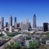 USA  Georgia  Atlanta  skyline Poster Print (38 x 12)