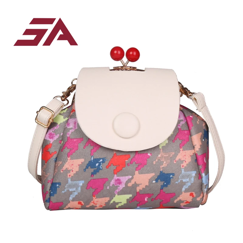 

SA Fashion Small Women Messenger Bags Fresh Students Countryside Girls Shoulder patchwork sweety Bags candy colour Lady Bag