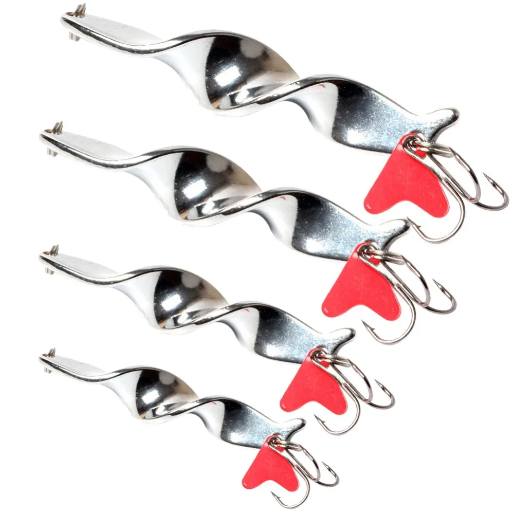 5 pieces Spoon Bait Metal Fishing Lure 10g/14g/21g/28g Wobblers for