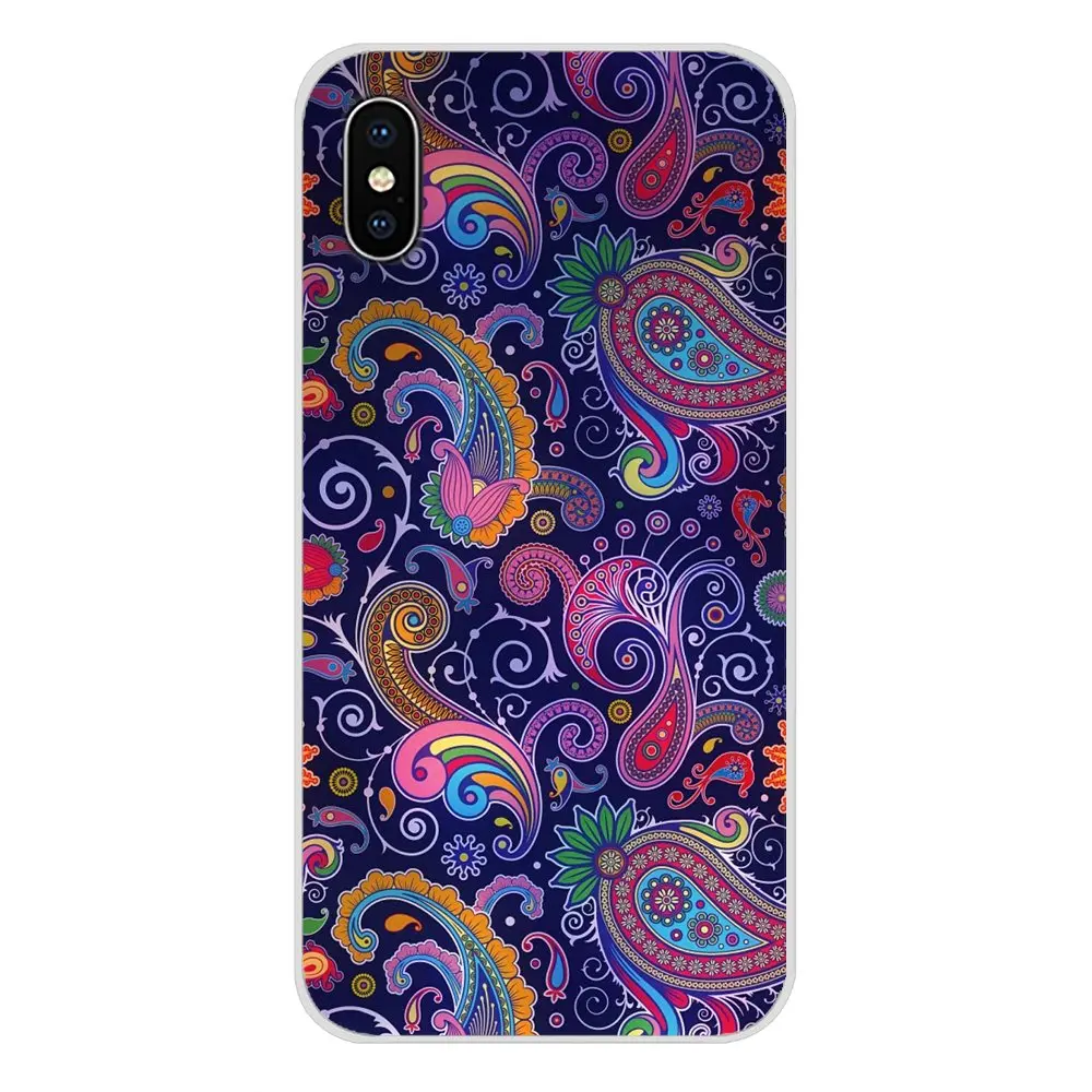 Силиконовый чехол для Xiaomi Redmi Note 6A MI8 Pro S2 A2 Lite Se MIx 1 Max 2 3 Oneplus 6T Цветочный Пейсли