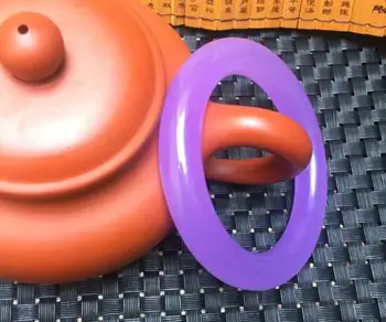 

Koraba Fine Jewelry Chinese Natural Beautiful Purple Jade Bangle Bracelet Handmade Free Shipping