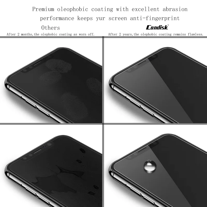 Легко установить защитное закаленное стекло для iPhone 7 8 Plus 5 дюймов царапинам