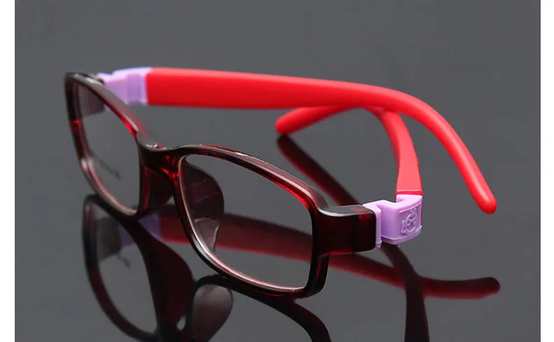 Без винта небьющиеся TR детские оправы очки для мальчиков оптические очки оправа для девочек резиновая мягкая гибкая для детей близорукость 8813 - Цвет оправы: C4