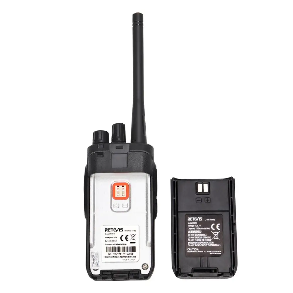 2 шт. Retevis RT617 рация радиостанция PMR446 FRS 16 каналов CTCSS/DCS TOT VOX сканирование двухстороннее радио портативный