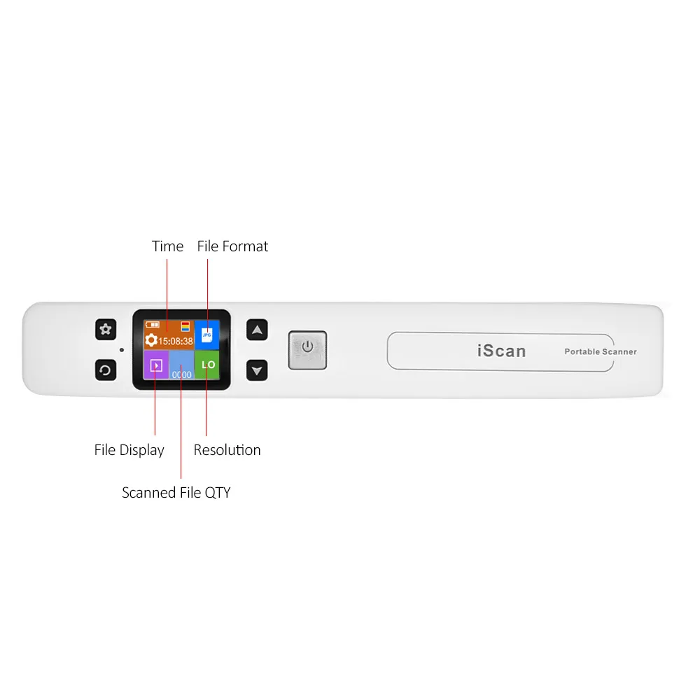 IScan wifi A4 сканер портативный ручной жезл сканер документов/книг/изображений 1050 dpi сканирование JPEG/PDF Красочный ЖК-дисплей