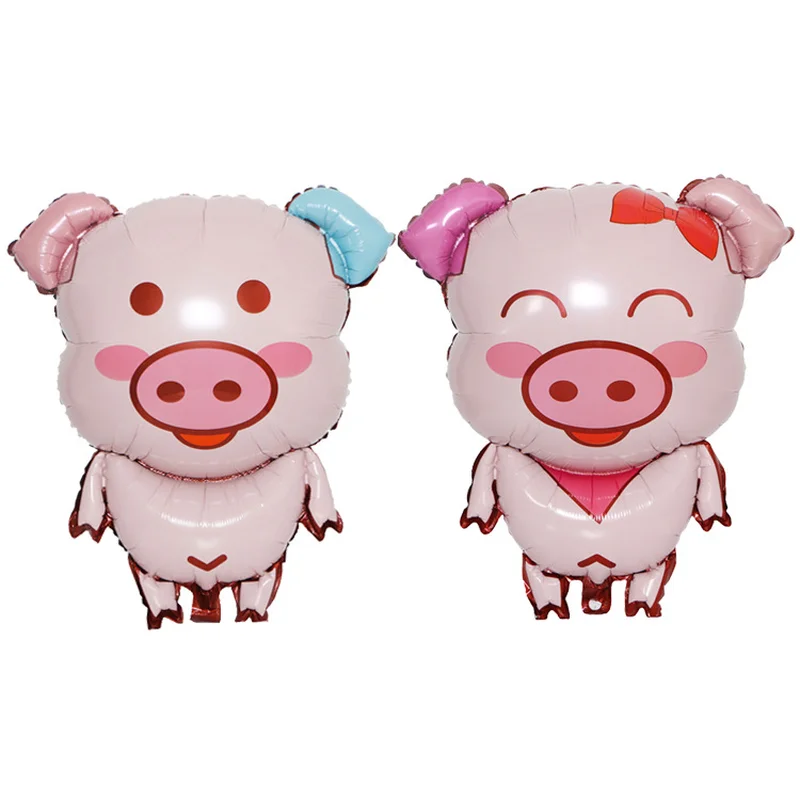 Grand Cochon Tete Feuille Marche Ballon Bebe Douche Garcon Fille Enfants Joyeux Anniversaire Fete Decoration Animal Helium Ballon Livraison Directe Aliexpress