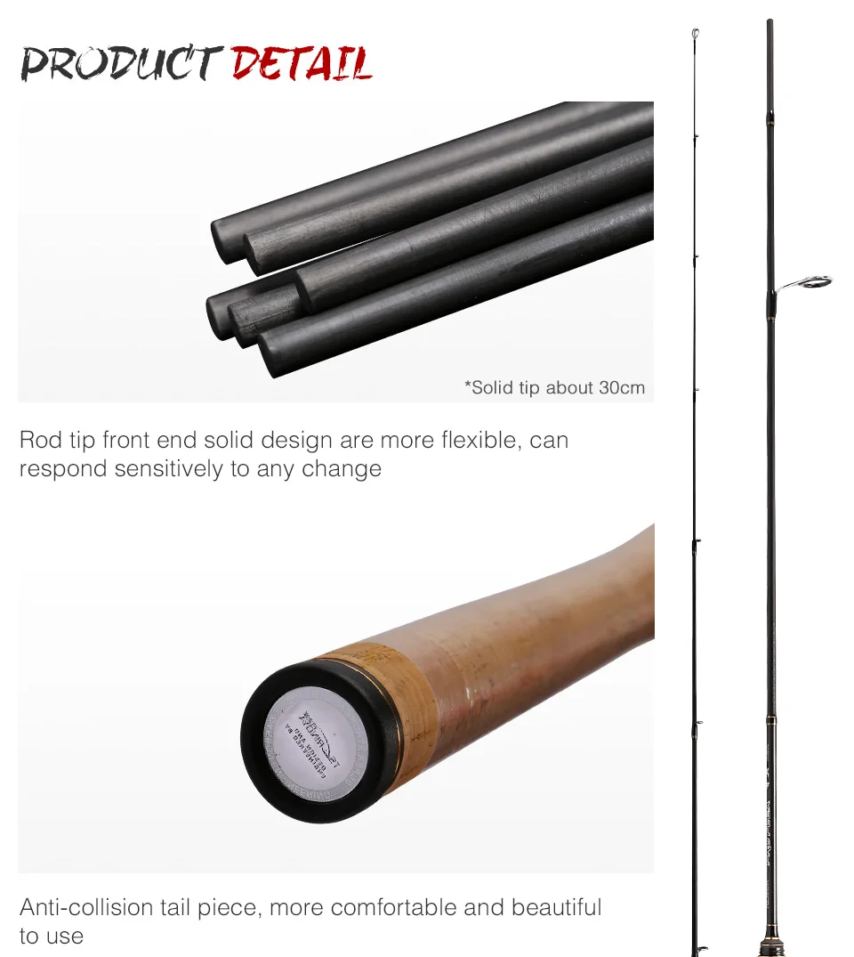 TSURINOYA для рыбалки стержень PROFLEX 1.91mUL 3 секции быстрое вращение рыболовной удочки Fuji аксессуары бас-гитара