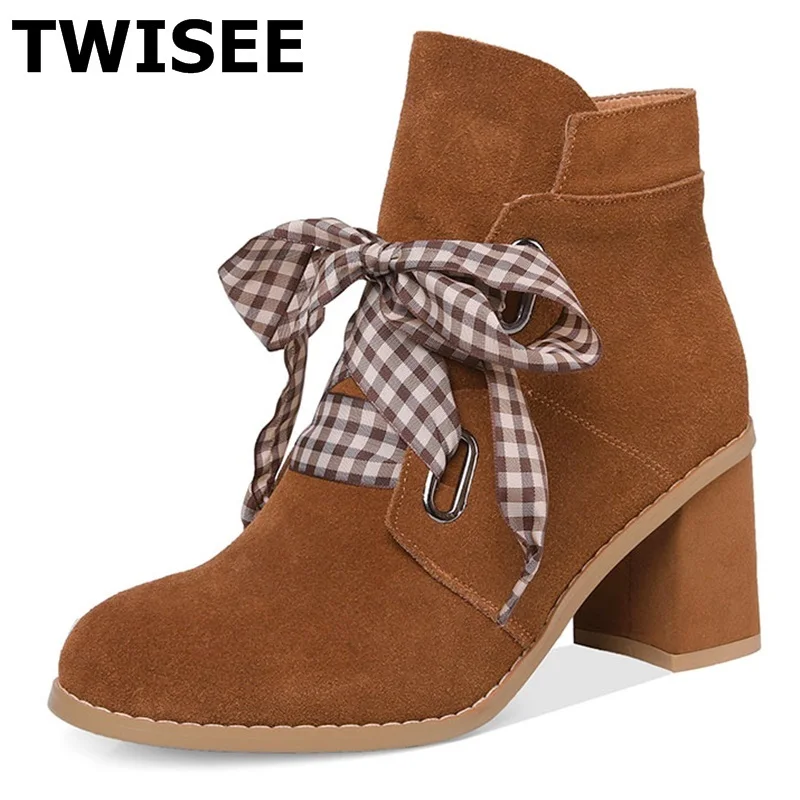 Женские ботильоны новый стиль zapatos mujer теплые туфли-лодочки с круглым носком