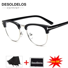 Полуметаллический женский очки оправа для очков мужская оправа винтажные очки для очков оправа для очков