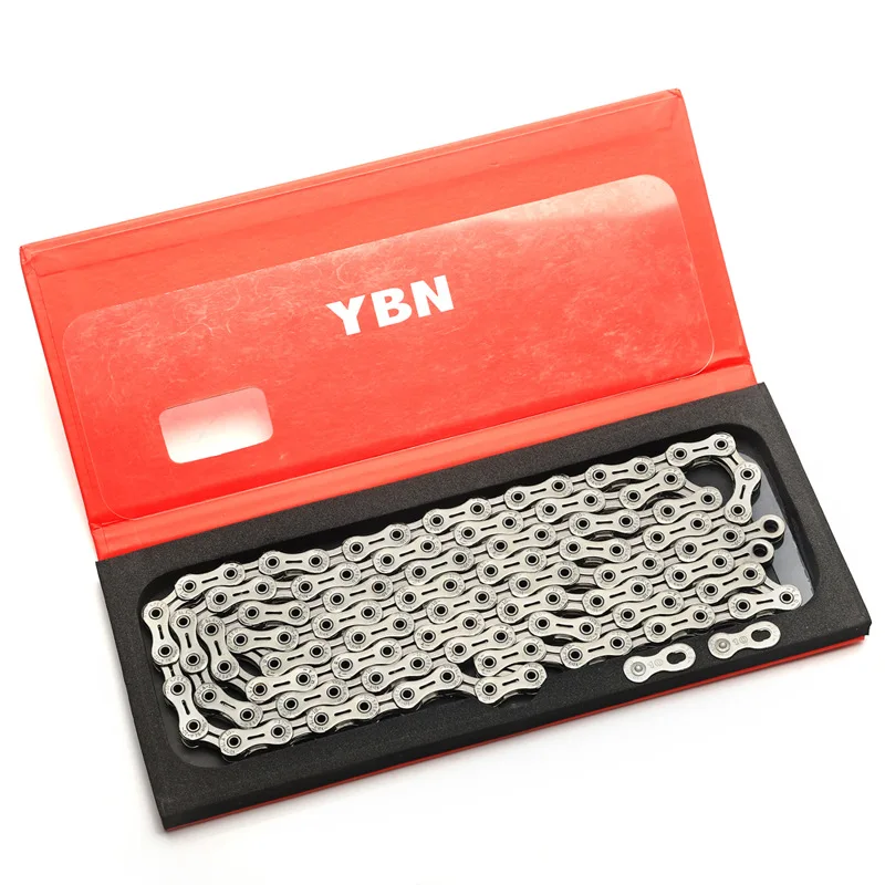 11 speed Silvery YBN цепь SLA серебристо-золотой велосипед Полный полый 11 скоростной велосипед цепь Горный Дорожный велосипед 11 переменный Сверхлегкий 248 г 116 звеньев - Цвет: 11 speed Silvery