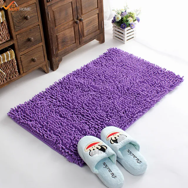 40*60 CM Microfiber Badmat Chenille Luxe Badkamer Tapijten Tapijt ... 40*60 CM Microfiber Badmat Chenille Luxe Badkamer Tapijten Tapijt ...