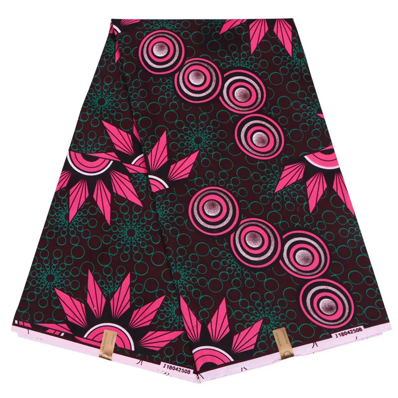 6 ярдов Анкара круг хлопок ткань модный голландский воск Африканский батик ткань для женщин платье костюм нигерийский воск ткань