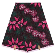 6 ярдов Анкара круг хлопок ткань модный голландский воск Африканский батик ткань для женщин платье костюм нигерийский воск ткань