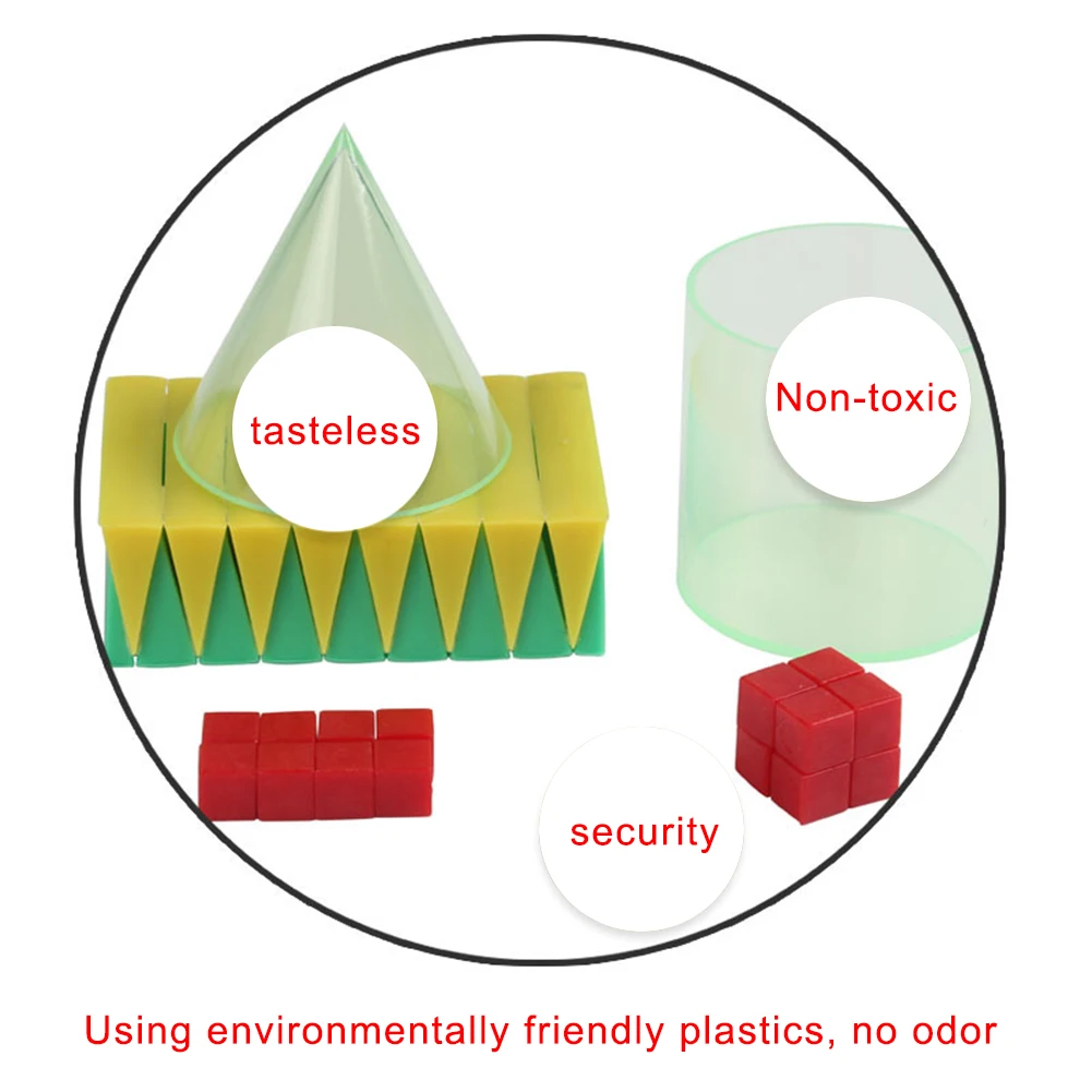19 шт./компл. Геометрические тела Объем Форма визуальное обучение студентов образование Математические Игрушки для дома и школы