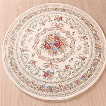 Высококачественные коврики для спальни, гостиной, журнальный столик, жаккардовый круглый ковер, компьютерный поворотный стул, ковер для офиса