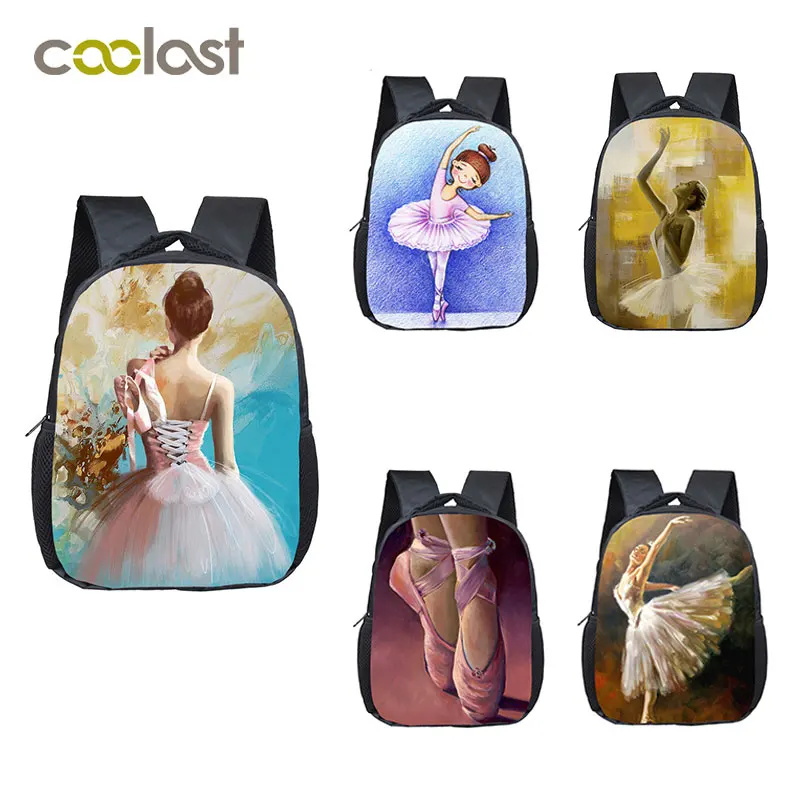 

Cartoon Ballet Dancing Girls Small Backpack Children School Bags Mini Kindergarten Bag Best Gift Baby Toddler Bags Kids Book Bag
