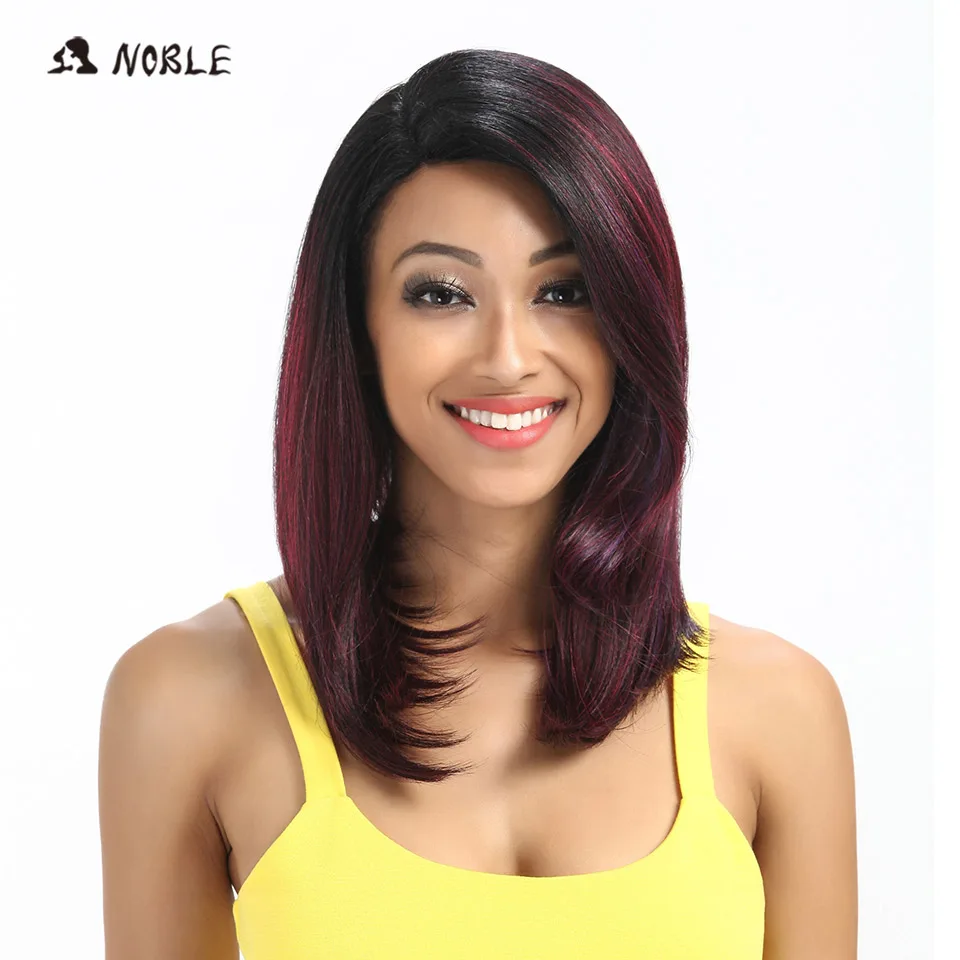 Noble Strong Beauty Wigs For Black Women 18 Inch Straight Hair Ombre Lace Wig Synthetic Hair Cosplay Wigs Free Shipping