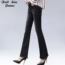 Весенние облегающие джинсы размера плюс 3Xl 4Xl 7Xl, расклешенные джинсы со средней талией, Стрейчевые обтягивающие джинсы, винтажные брюки с поясом, джинсовые брюки