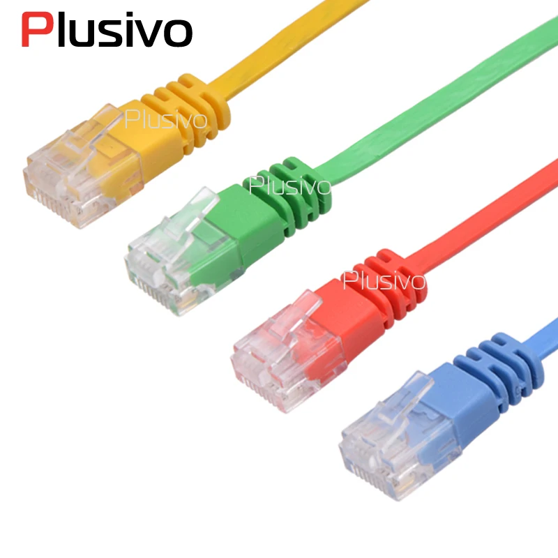(8 pcs/lot)2m Best Price High Quality Flat CAT6 patch cord