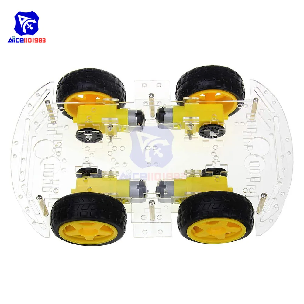 Набор интеллектуальных автомобильных шасси diymore 4WD Robot с кодовым датчиком
