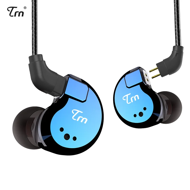 TRN V80 2BA с 2DD гибридные металлические наушники в ухо IEM HIFI DJ Monito спортивные наушники ушные наушники гарнитура 2Pin съемная