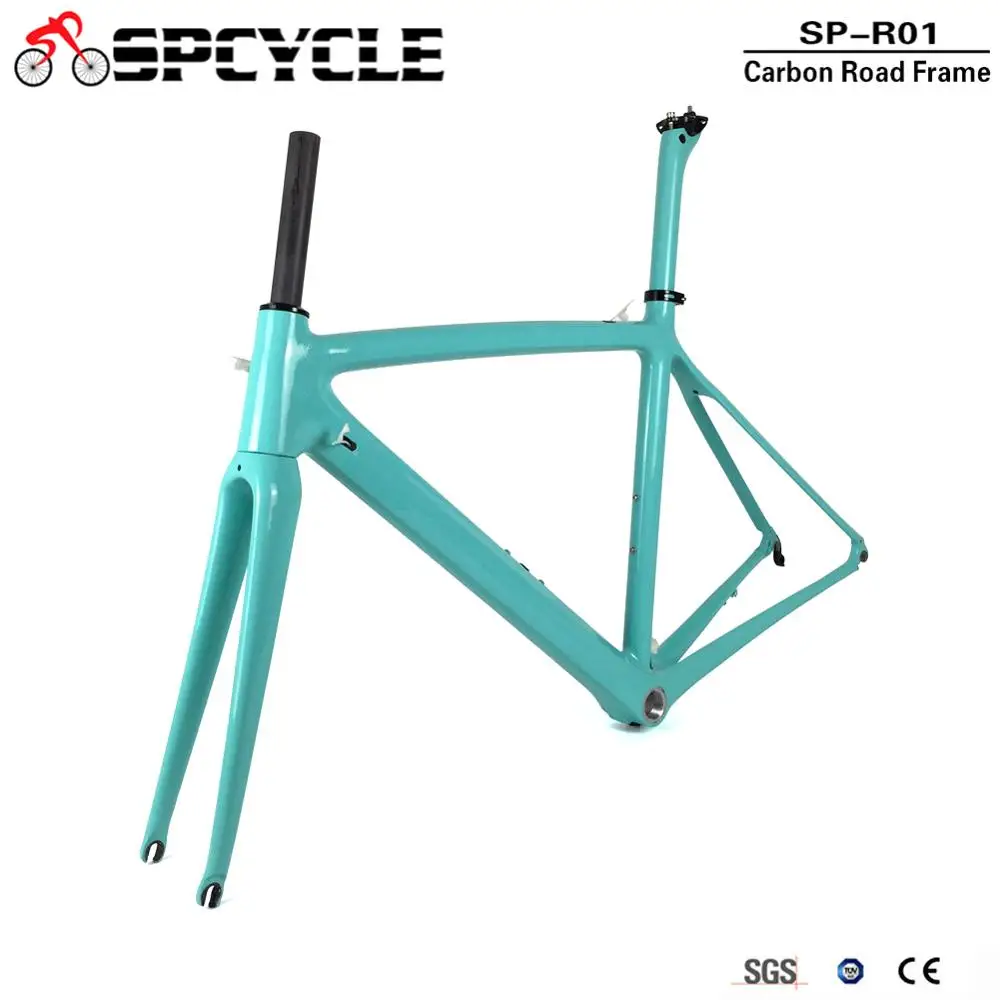 Spcycle T1000 полный углерода дорожного велосипеда BSA гоночный велосипед углерода кадров вилка подседельный 10 Цвета доступны 2 года гарантии