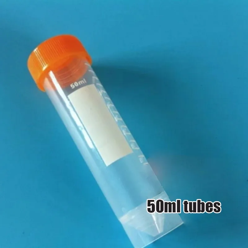 Tubo de Cultura Garrafas de 50 ml de Centrífuga de Plástico Tubos de Centrífuga de 20 Parafuso Tubo Sulco Inferior Ponta Pode Ficar Uma Escala Pcs pe 5 Garrafas de 50 ml de Centrífuga de