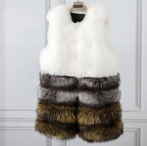 En D'hiver Femmes Gilet Plus Faux Vestes Nouveau 2018 Chaud Fausse De Taille Manteau Fourrure Z176 Artificielle La Gilets Femme qwRzI5t