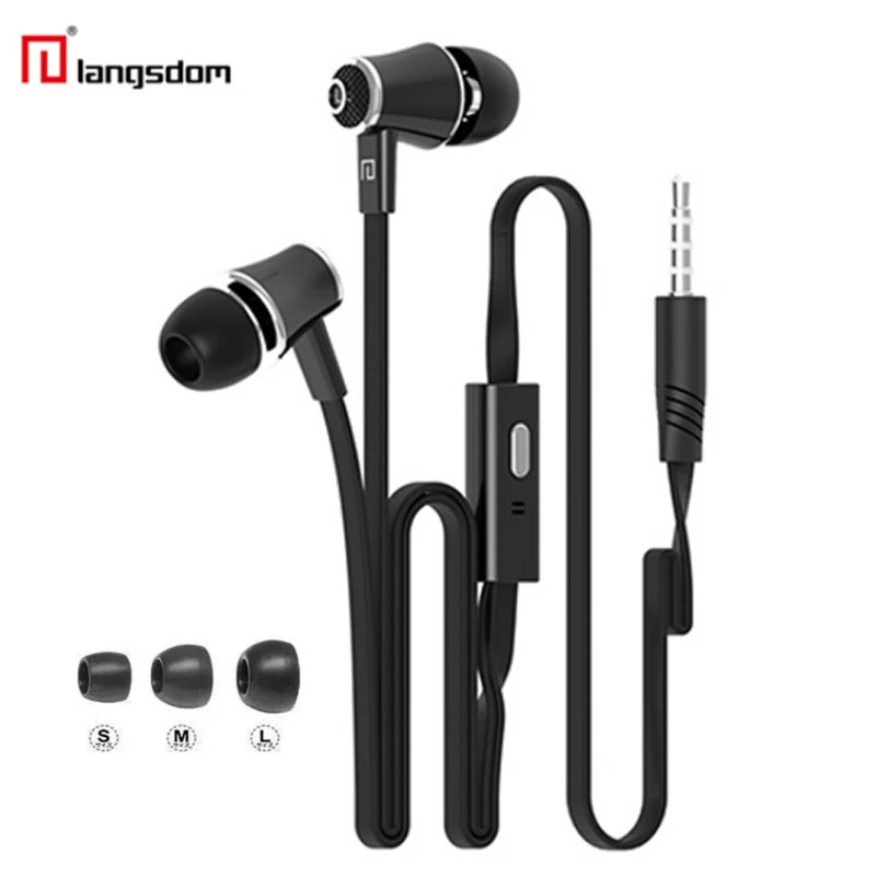 Original Earphone PTM JM21 Stereo font b Headphone b font Headsets Bass Earbuds with Microphone for