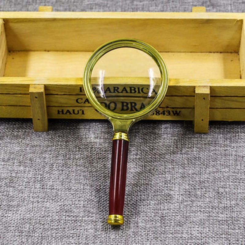 Handheld 10X Magnifier Magnifying Glass Loupe High Definition Reading