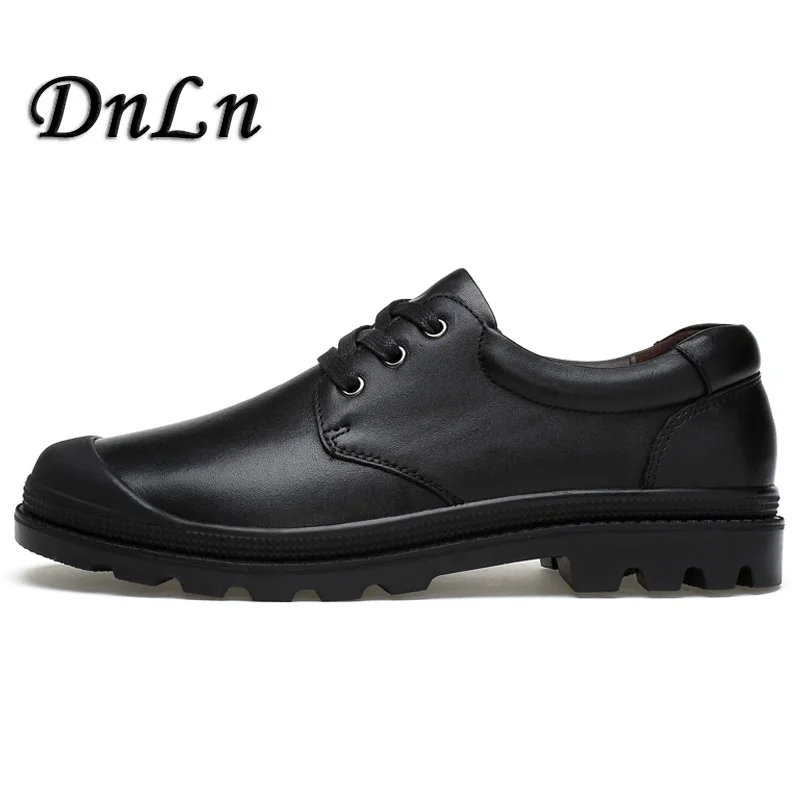 

High Quality Genuine Leather Men Casual Shoes Man Lace-up Flat Shoes Male Luxury Dress Shoes D30