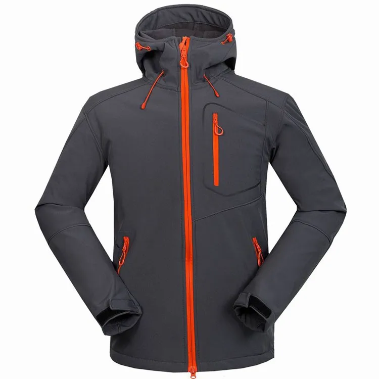 Mountainskin Men's Softshell Jacket Windstopper Waterproof Hiking Jackets Outdoor Thick Winter Coats Trekking Camping Ski RM033 3