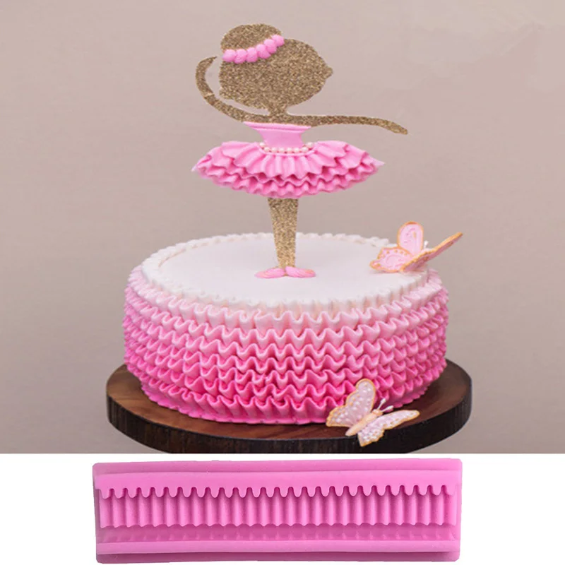

Silicone Cake Mold Long Strip Cake Lace Decorating Mould Chocolate Cookie Pastry DIY Molds Kitchen Baking Accessories